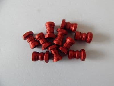 10 x Hi-Lok Pin Rivet Collars, M4 Thread, HLM70-04, Alloy [V23]