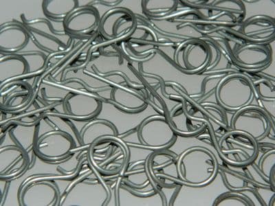 10 x Locking Pin Steel Total Length 28mm Diameter 1.2mm [P9]