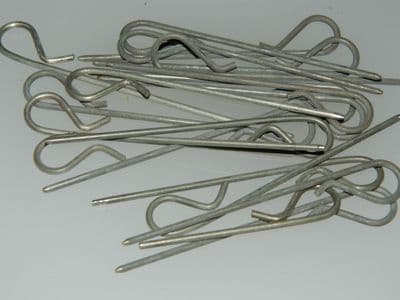 10 x Locking Pin Steel Total Length 84mm Diameter 2mm [CN1C-7]