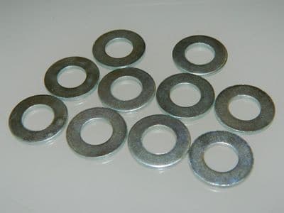 10 x M10 Washers Steel Flat Washers Fit Bolt M10 Metric [P17]