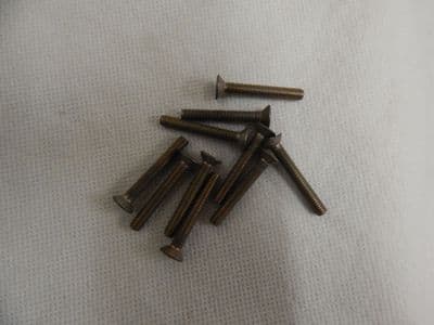10 x M4-0.7 Screws, Steel, CSK, Fully Threaded 25mm Long [N22]