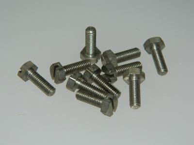 10 x M4 Bolts Hex Head Metric Stainless Steel Fully Threaded Length 12mm  [J15]