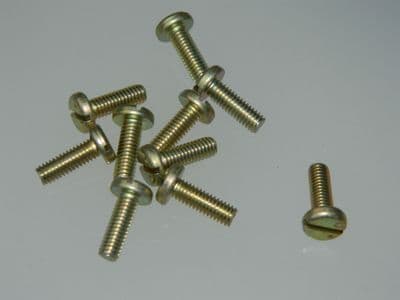 10 x M4 Bolts Slotted Head Metric Steel Fully Threaded Length 12mm [B7]