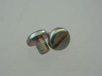 10 x M4 Pan Head Screw Slotted Metric Threaded Length 6mm Cadmium Plated  [I4]