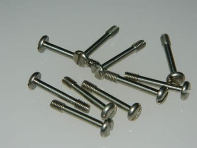 10 x M4 Screw Captive Slotted Head Stainless Steel Length 25mm [Y15]