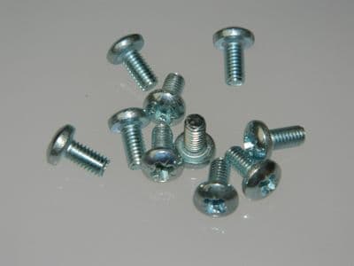10 x M4 Screw Pan Head Phillips Stainless Steel Fully Threaded Length 8mm [B10]