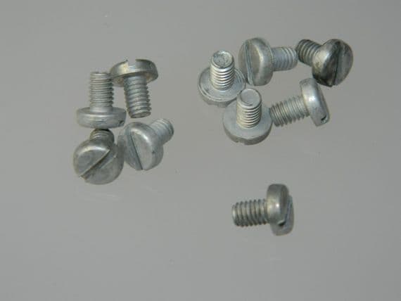 10 x M4 Screw Slotted Head Steel Metric Fully Threaded Length 6mm [B12]
