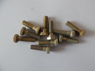 10 x M5 Bolts Hex Head Steel Length 18mm [V19]