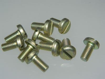 10 x M5 Pan Head Steel Screws Length 10mm Part MDS0038-05-01Y [N10]