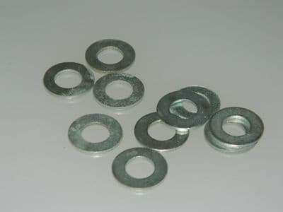 10 x M6 Flat Washers Steel Outside Diameter 14.8mm [R4]