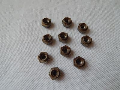 10 x M6 Hex Clinch Nuts Steel 10mm Thick 13.5mm Outer Diameter [H7]