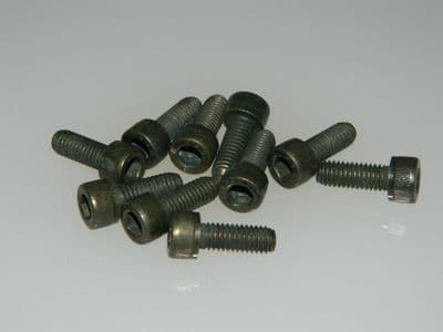 10 x M6 Screws Socket Cap Head Steel Fully Threaded Length 16mm [E10]