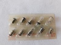 10 x Midget Flange 48V, 25mA Lamp Bulbs, T1-3/4 [D4C]