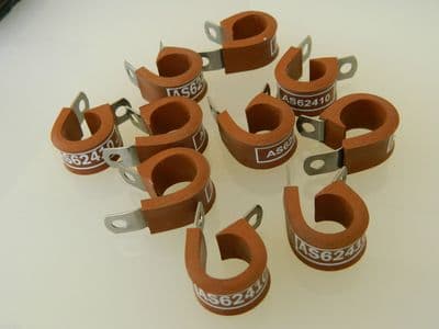 10 x P-Clamps Internal Closed Diameter: 5/18