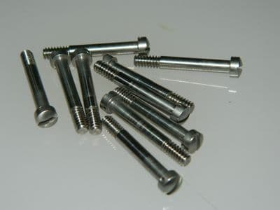 10 x Raised Slotted Drilled Cheese Head Thread Size 6-32 Steel Length 1