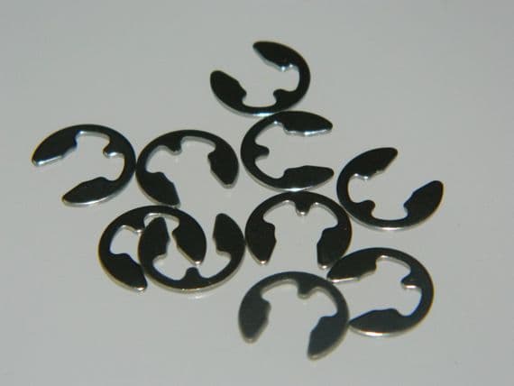 10 x Retaining Circlips Shaft 6 - 8mm Lock Snap E Rings [G17]
