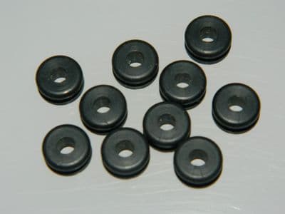 10 x Rubber Grommet Fit 6mm Hole Part MS35490-1 [E11]