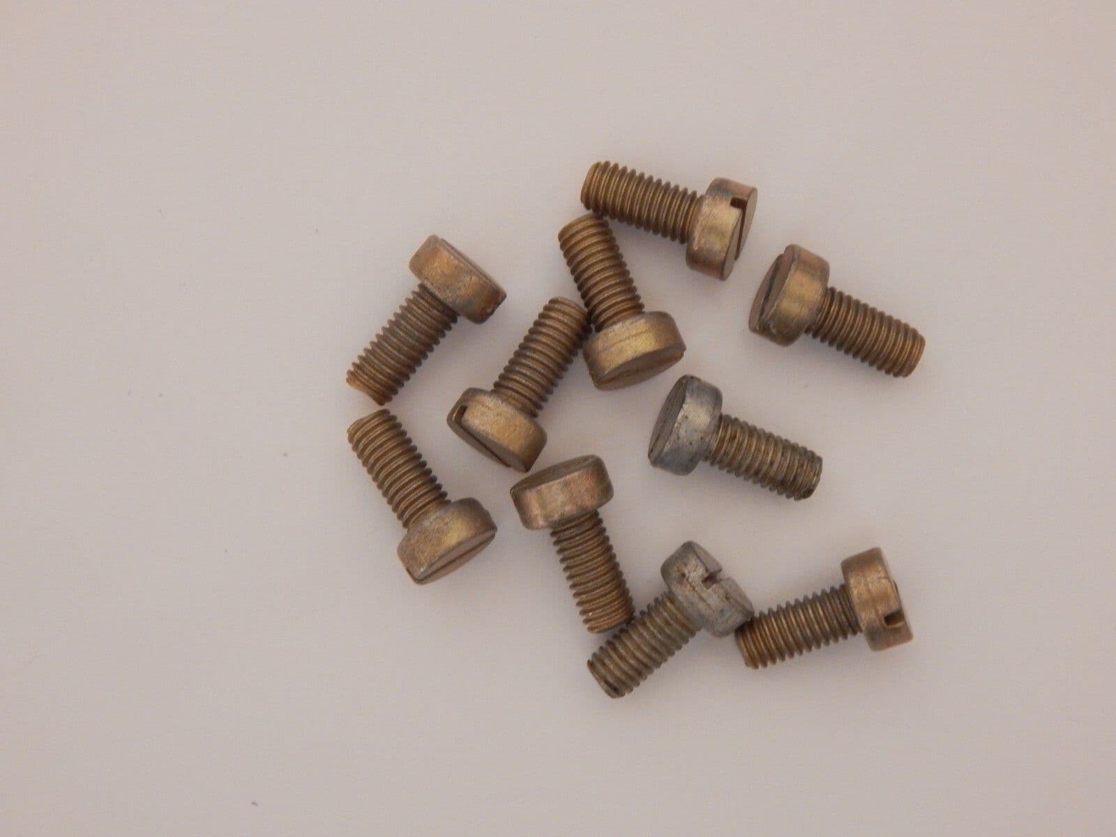 10 x Slotted Cheese Head Aircraft Screws M6 Thread Steel 13mm Fastener F5
