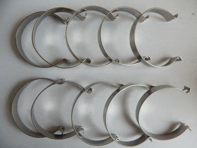 10 x Stainless Steel Aircraft Hose/Pipe Clips, Inner Diam 2.5