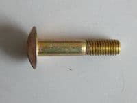 10 x Steel Aircraft Bolts, Mushroom Head, 1/4