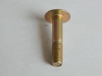 10 x Steel Aircraft Bolts, Mushroom Head, 1/4