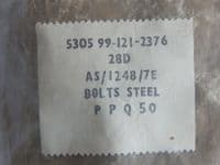 10 x Steel Aircraft Bolts, Mushroom Head, 1/4