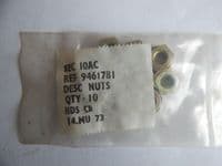 10 x Steel Aircraft Hex Nuts, 1/4