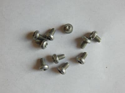 10 x Steel Aircraft Phillips Pan Head Screws, M3 Thread, 5mm Length [G10]