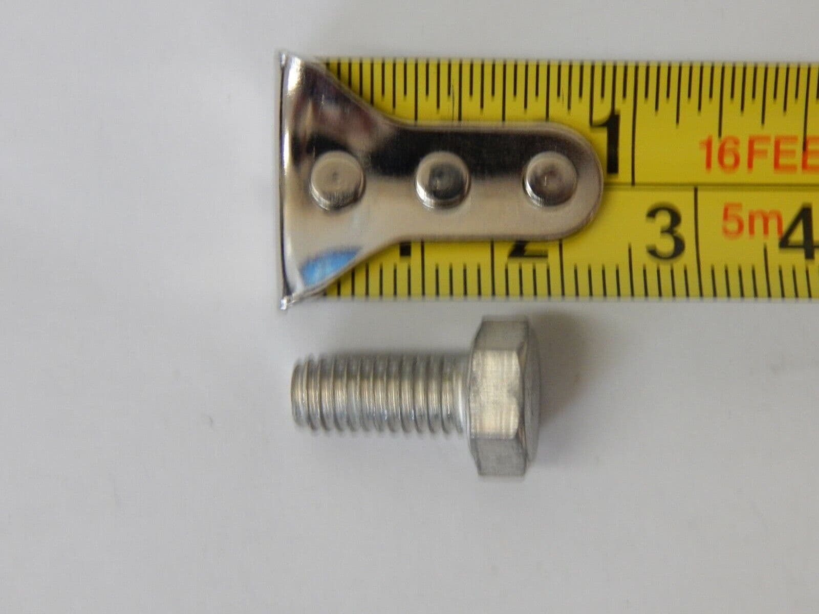 10 x Steel Hex Head Aircraft Screws M6 Thread 13mm Fastener Length O15