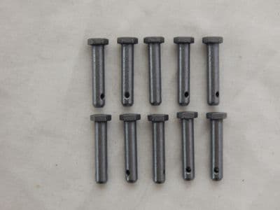 10 x Straight Headed Pins, Hex Head, Aircraft, 4mm Diam, JN0195-04020 [GR2B-6]
