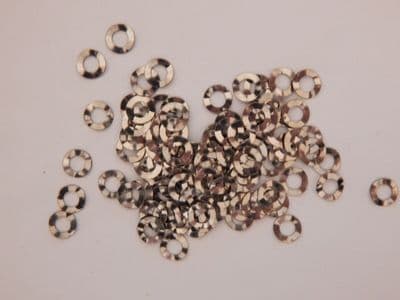 100 x Aircraft Crinkle Washers, Stainless Steel, To Fit M4, Outer Dia 7.8mm [F5]
