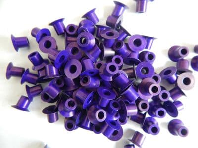 100 x Chobert Aircraft Rivets, Violet, 9/32