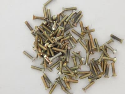 100 x CSK Cross Head Aircraft Screws, 2-56 UNC, 3/8
