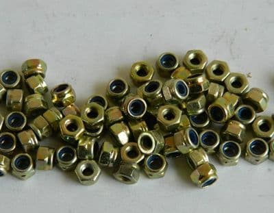 100 x M3 Nut Self Locking Nyloc Nut BZP [E13]