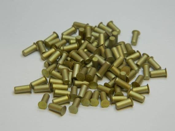 100 x NAS1097 Solid Rivets Aluminium 100 Degree Countersunk Dia 1/8 ...