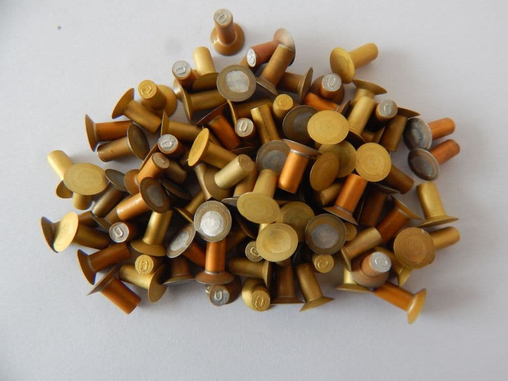 100 x Rivets Countersunk Aluminium 5/32