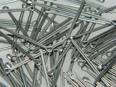 100 x Stainless Steel Split Pin 1/16
