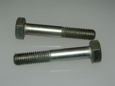 2 x M10-1.5 Hex Bolts 60mm Long Drilled Shank Metric Grade 8.8 Zinc Plated [L12]