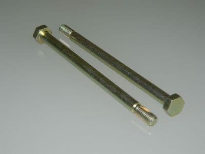 2 x M5 Bolts Hex Head Steel Length 3 1/16