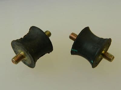 2 x Rubber Mounts By Gimetall with M6 Metric Bolt Mounts Length 20mm [P18]