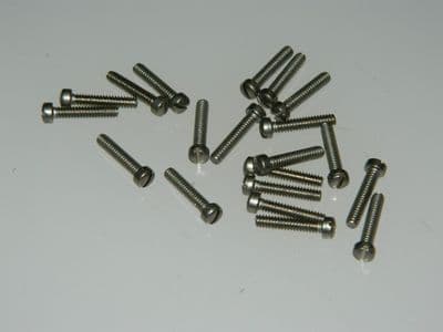 20 x 4-40 UNC Screws Slotted Cheese Head Stainless Steel Length 1/2