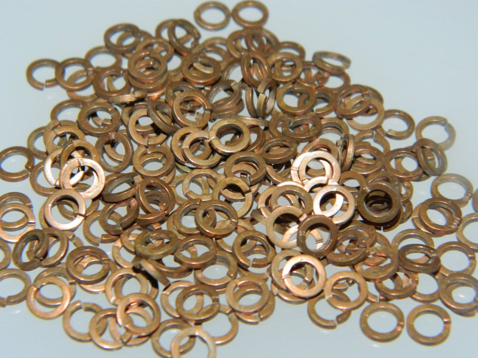 25 x 6BA Spring Washer Copper Inside Diameter 3 20mm Outside Diameter 4 ...