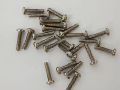 25 x Pan Head Stainless Steel 4-40 UNC Aircraft Screws, 1/2