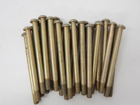 25 x Slotted Head Steel Aircraft Bolts, 1/4