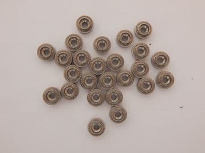 25 x Stainless Steel Aircraft Clinch Nuts, M3 Thread, 7.8mm Outer Diameter [F5]