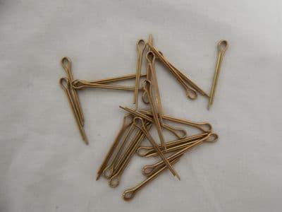 25 x Steel Aircraft Cotter Pins, Underloop Length 1