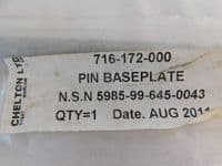 3 x Racal Radio Mast Base Plate Pins, New, Part No 716-172-000  [CL14A]