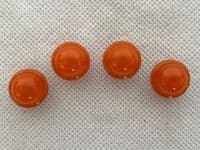 4 x Ex RAF Aircraft Type C33 Lens Light Knob, Orange, A3466C  [D4C]