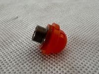 4 x Ex RAF Aircraft Type C33 Lens Light Knob, Orange, A3466C  [D4C]