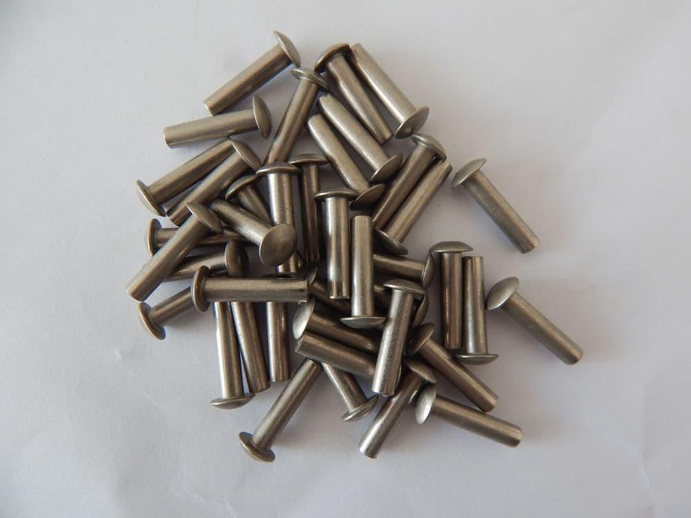 40 x 4mm Diameter Mushroom Head Rivets Part SP158-40-17 V19